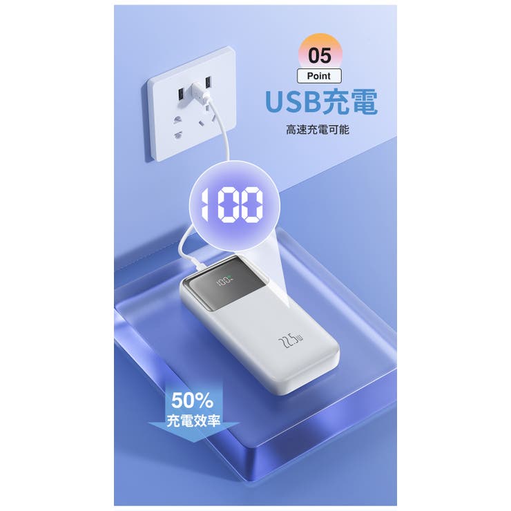 スマホやタブレットを複数回フル充電可能！モバイルバッテリー | Aleh Te’enah | 詳細画像9 