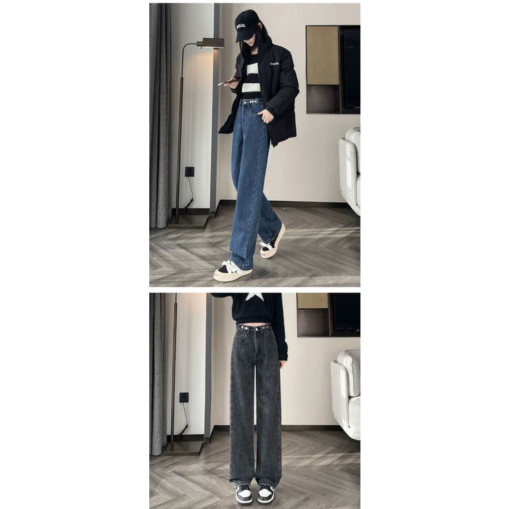 ハイウエスト デニムパンツ レディース | Aleh Te’enah | 詳細画像13 