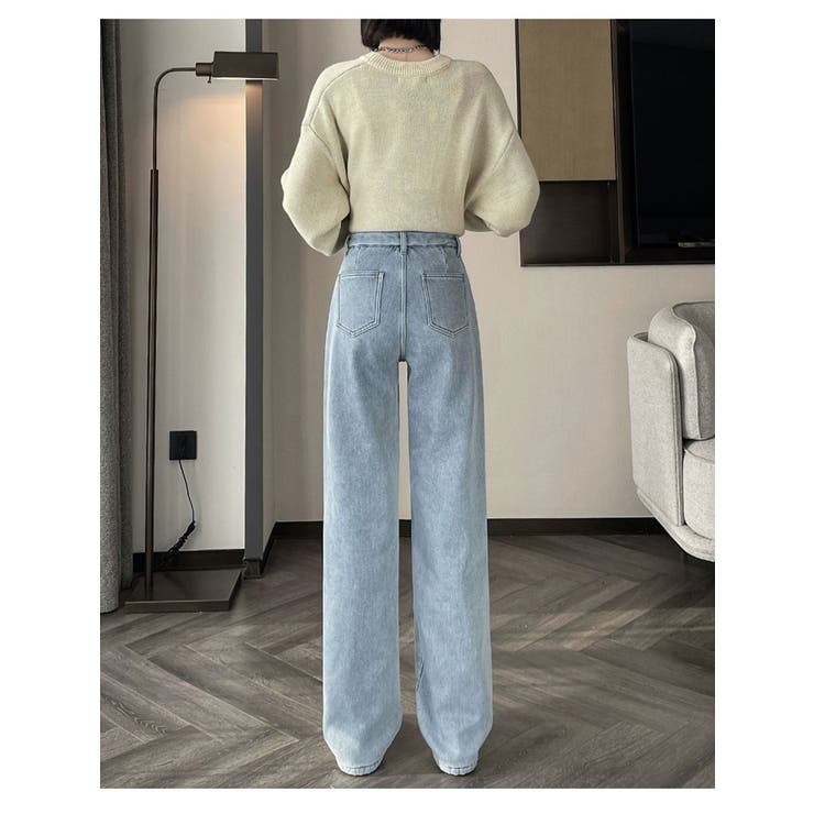 ハイウエスト デニムパンツ レディース | Aleh Te’enah | 詳細画像15 