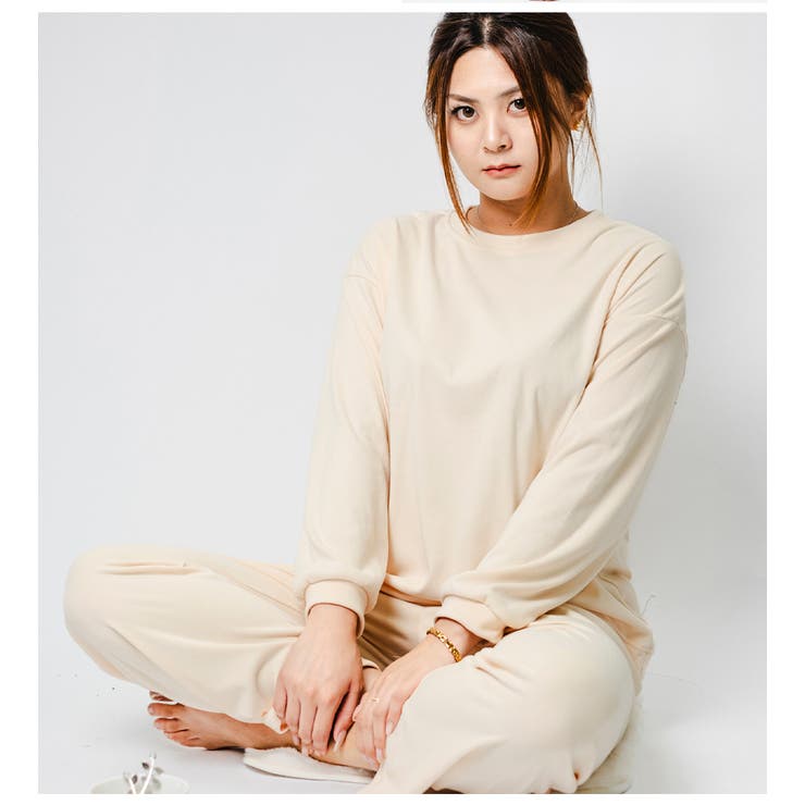 レディース スウェット上下セット 長袖トップス＋ロングパンツ | Aleh Te’enah | 詳細画像19 