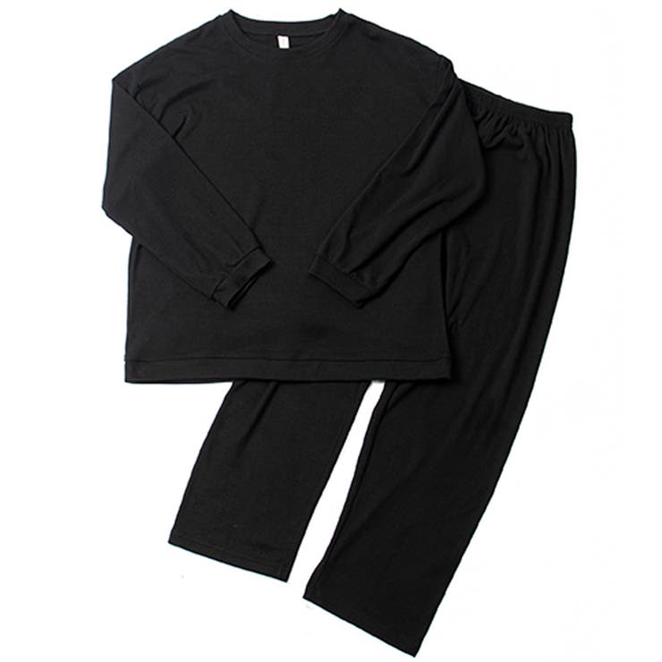 ブラック | レディース スウェット上下セット 長袖トップス＋ロングパンツ | Aleh Te’enah