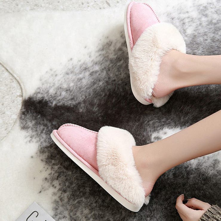 ルームスリッパ レディース ファー付き 室内履き 冬用 あったか スリッパ | Aleh Te’enah | 詳細画像11 