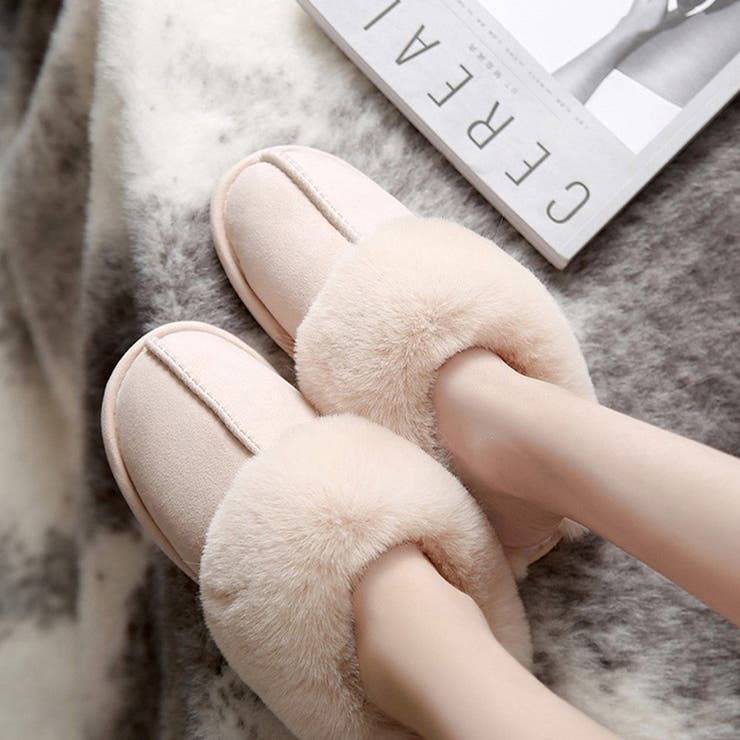 ルームスリッパ レディース ファー付き 室内履き 冬用 あったか スリッパ | Aleh Te’enah | 詳細画像13 