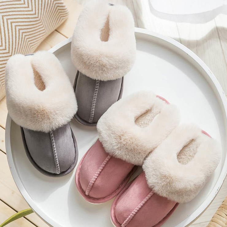 ルームスリッパ レディース ファー付き 室内履き 冬用 あったか スリッパ | Aleh Te’enah | 詳細画像14 