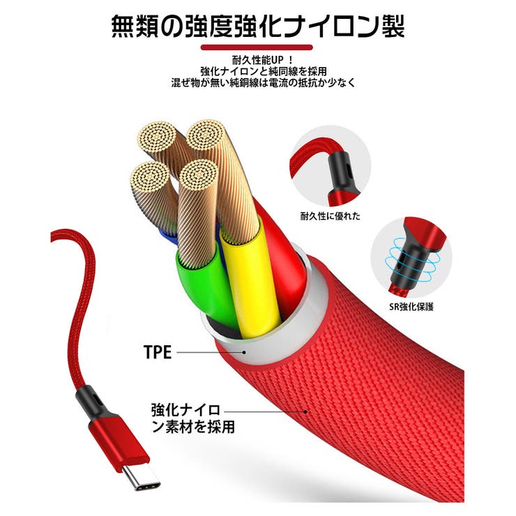 充電ケーブル 3in1 iPhone | Aleh Te’enah | 詳細画像3 