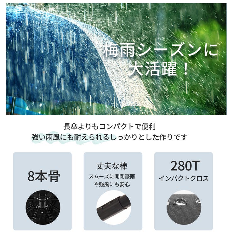 完全遮光100％ 折りたたみ傘 自動開閉 | Aleh Te’enah | 詳細画像3 