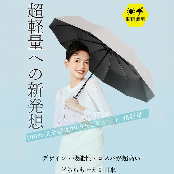完全遮光100％ 折りたたみ傘 自動開閉 | Aleh Te’enah | 詳細画像5 
