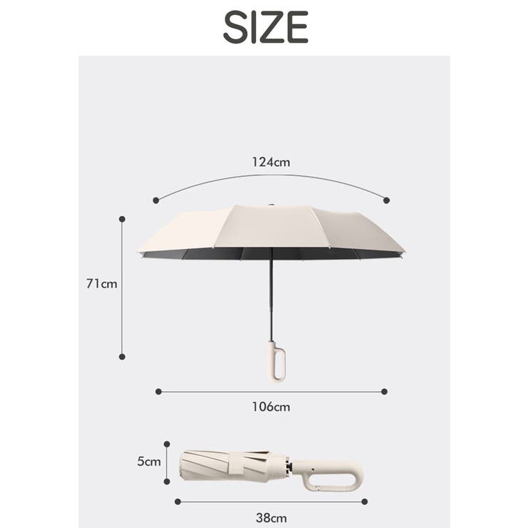 折りたたみ傘 自動開閉 逆折り | Aleh Te’enah | 詳細画像11 