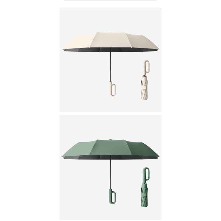 ベージュ | 折りたたみ傘 自動開閉 逆折り | Aleh Te’enah