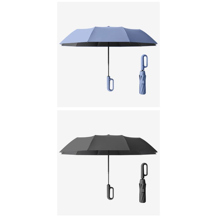 ブラック | 折りたたみ傘 自動開閉 逆折り | Aleh Te’enah