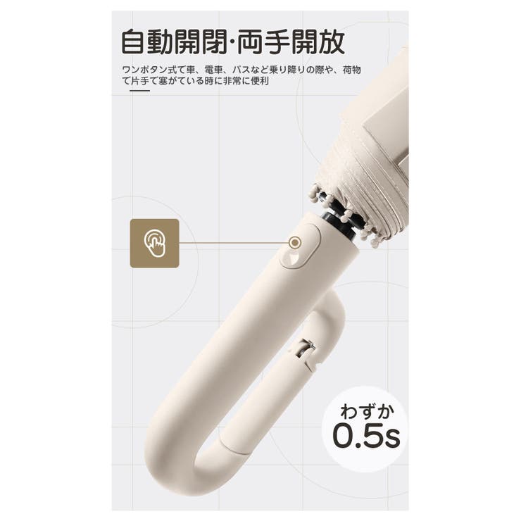 折りたたみ傘 自動開閉 逆折り | Aleh Te’enah | 詳細画像7 
