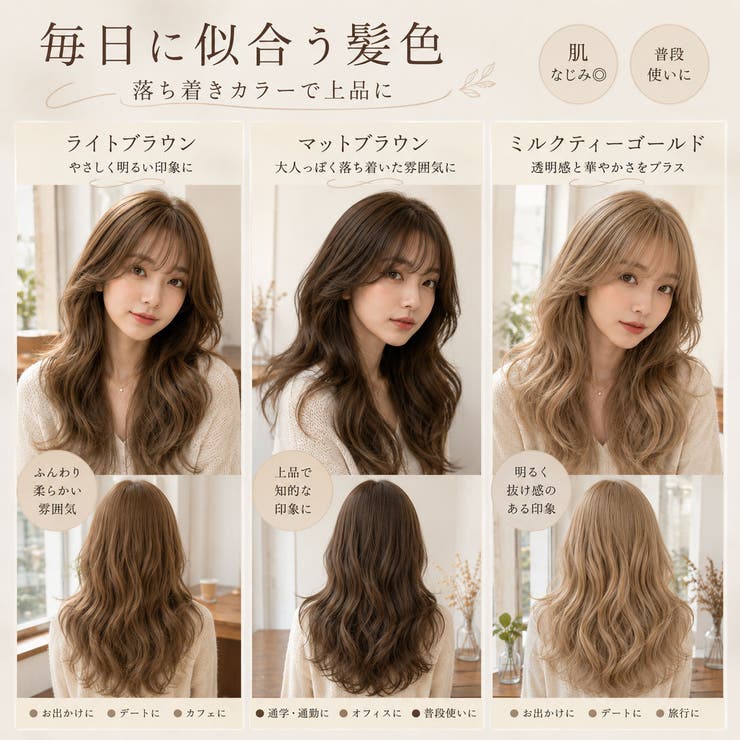 レディースウィッグ ロングウェーブ 9色展開 | Aleh Te’enah | 詳細画像5 