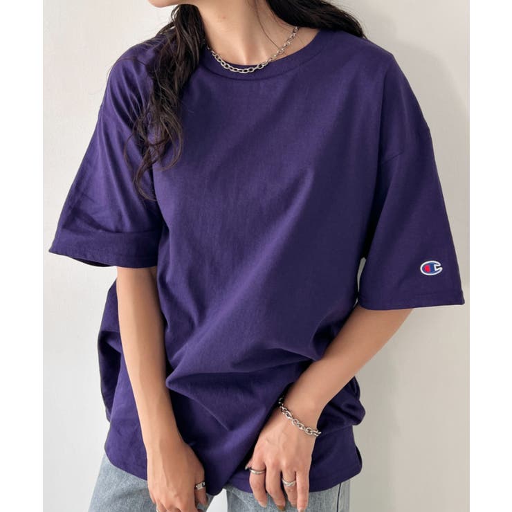 ダークパープル | Champion / 半袖Tシャツ | Outfitter lab