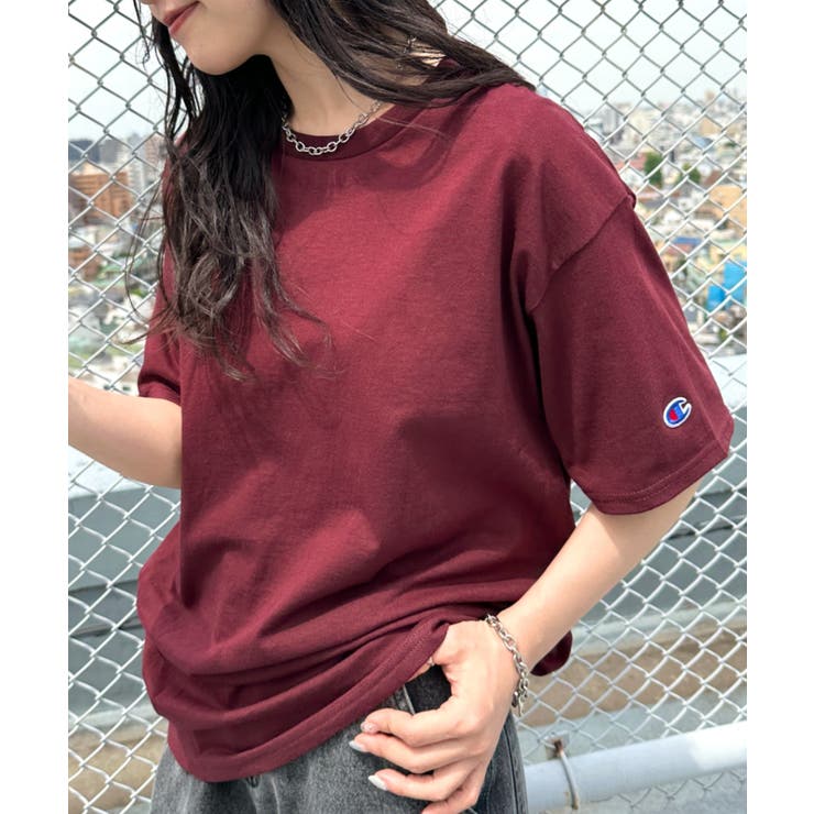 マルーン | Champion / 半袖Tシャツ | Outfitter lab