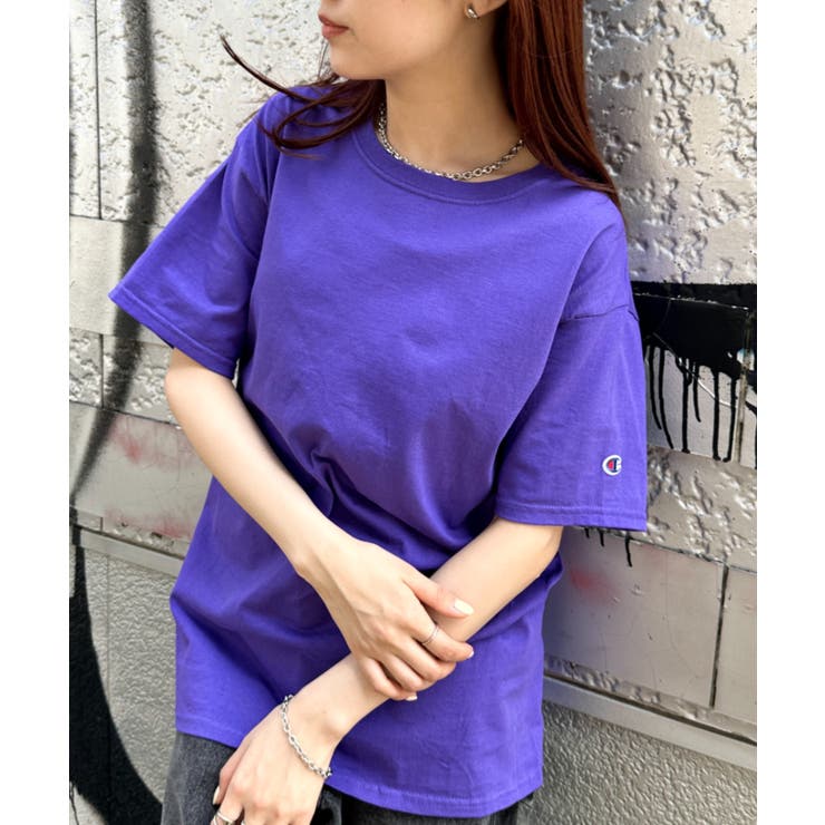 パープル | Champion / 半袖Tシャツ | Outfitter lab