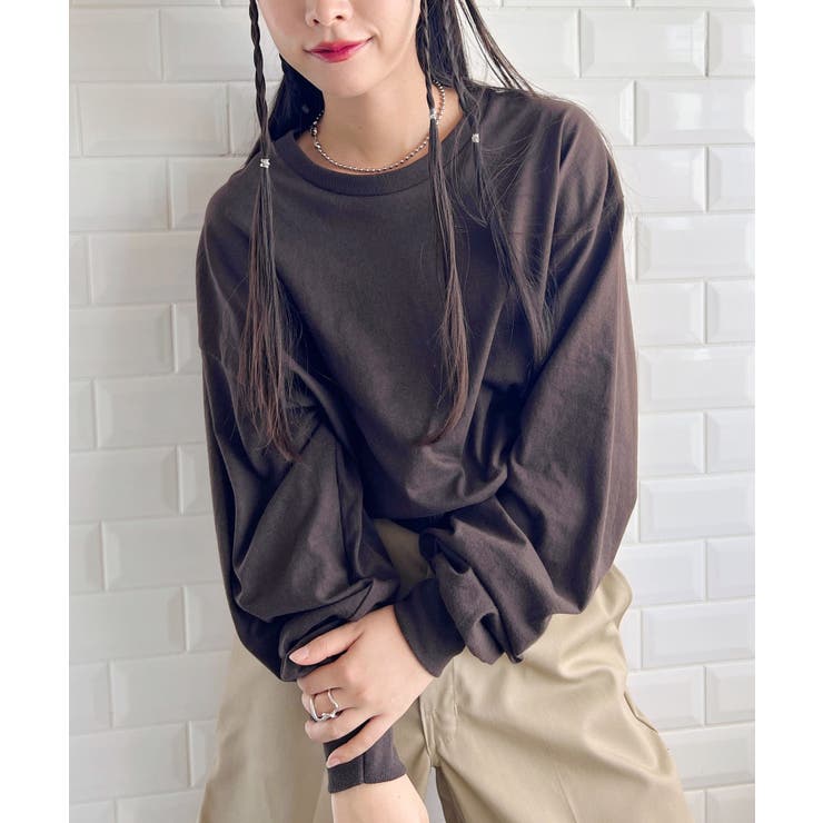 チョコ | 【GILDAN】ギルダン ロングスリーブ ビッグシルエット ロンT | Outfitter lab