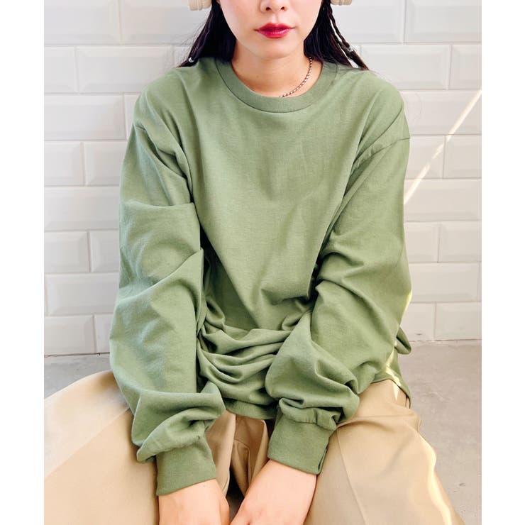 オリーブ | 【GILDAN】ギルダン ロングスリーブ ビッグシルエット ロンT | Outfitter lab