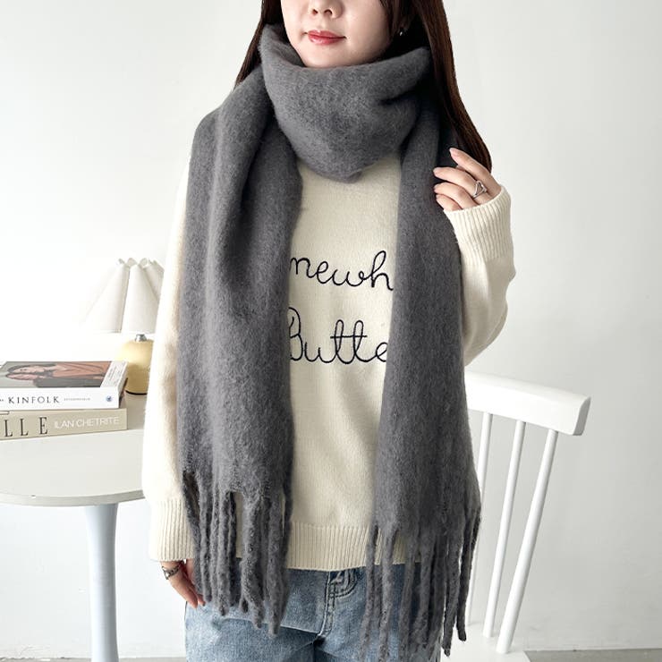 ボリュームフリンジマフラー | Outfitter lab | 詳細画像18 