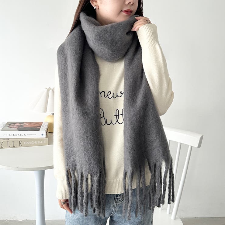 ボリュームフリンジマフラー | Outfitter lab | 詳細画像19 