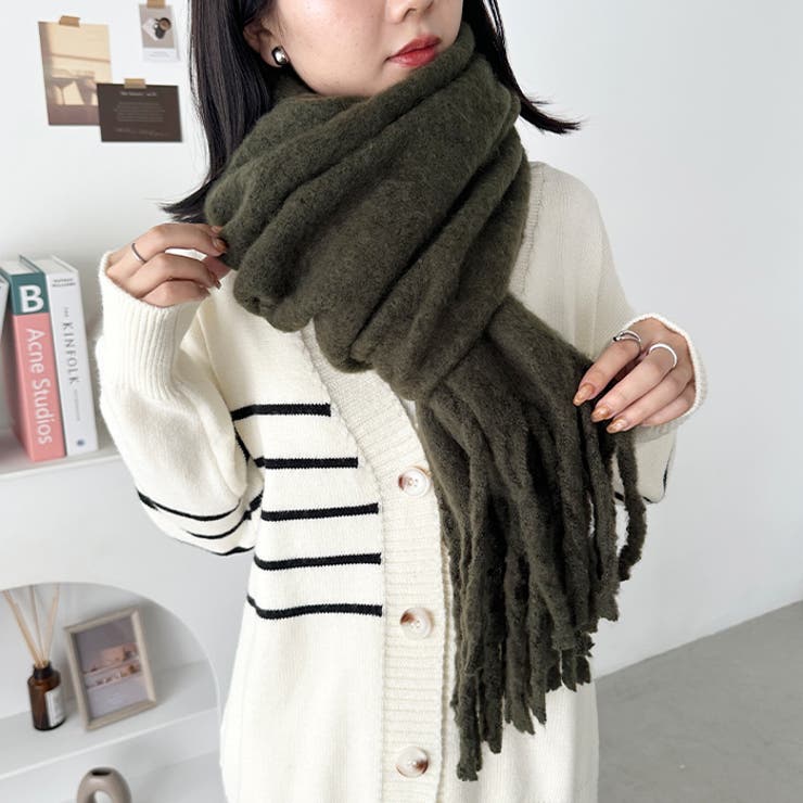 ボリュームフリンジマフラー | Outfitter lab | 詳細画像30 