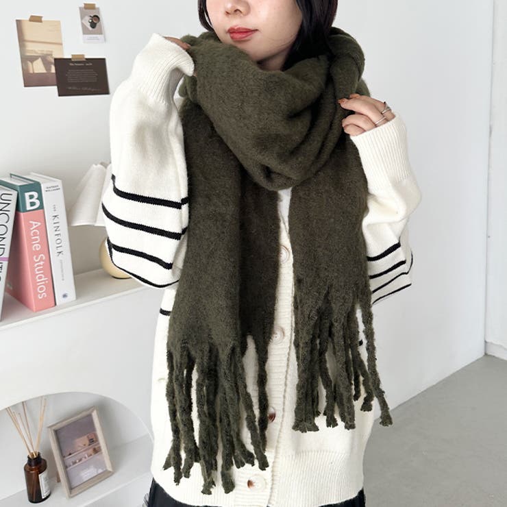 ボリュームフリンジマフラー | Outfitter lab | 詳細画像33 