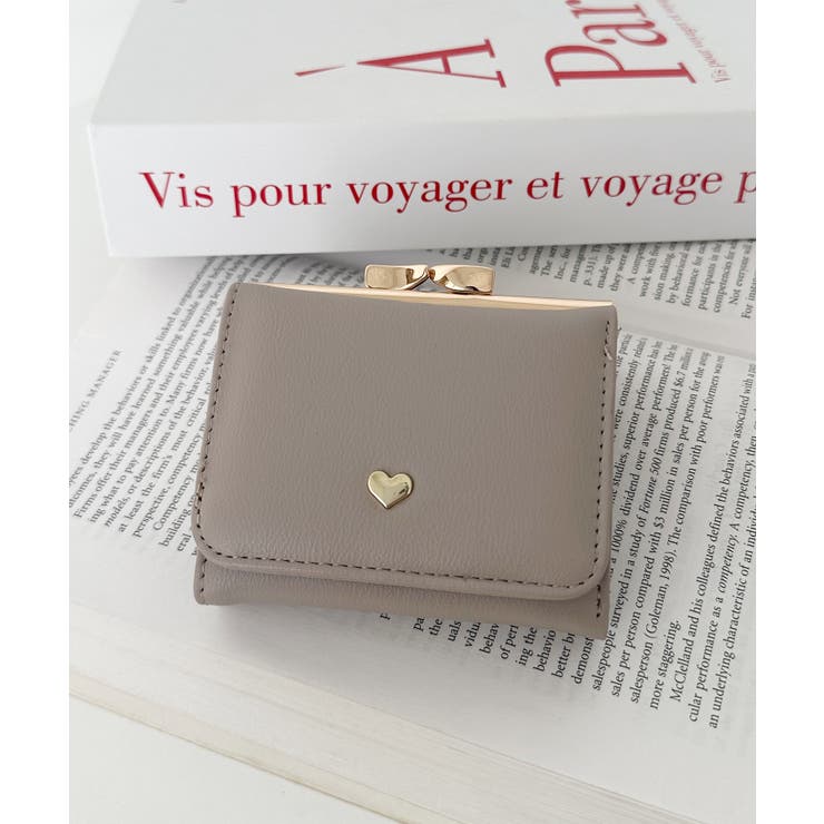 グレイッシュベージュ | ハート ミニウォレット/ミニ財布 | Outfitter lab