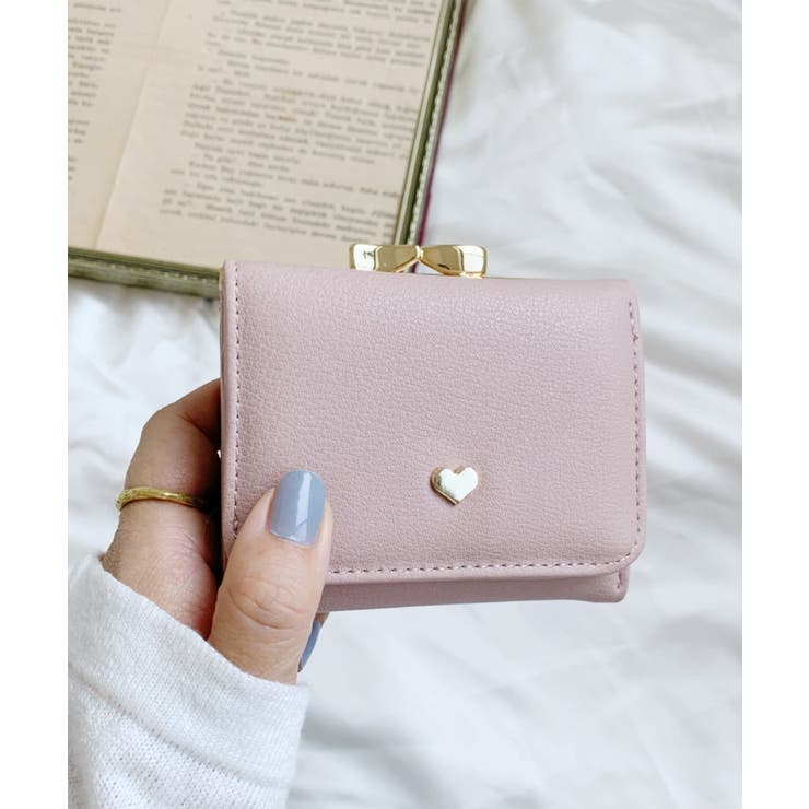 ピンクベージュ | ハート ミニウォレット/ミニ財布 | Outfitter lab