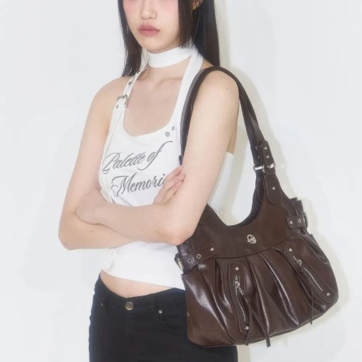 ILLIGO ■ Amber Buckle Shoulder Bag ショルダーバッグ ILLIGO(イリゴ)/AMBER BUCKLE SHOULDER BAG[品番：OUTW0000653