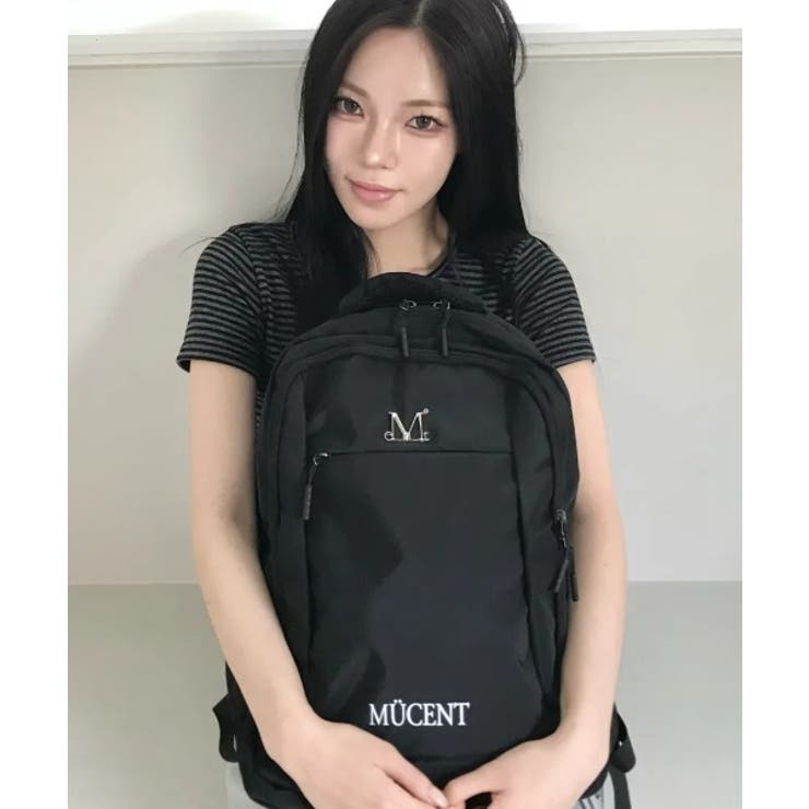 ブラック | MUCENT(ムセント)/MIKEY METAL LOGO BACK PACK | Outfitter lab
