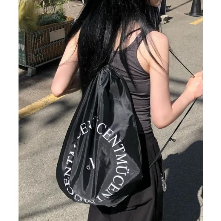 ブラック | MUCENT(ムセント)/ARC LOGO GYM SACK | Outfitter lab