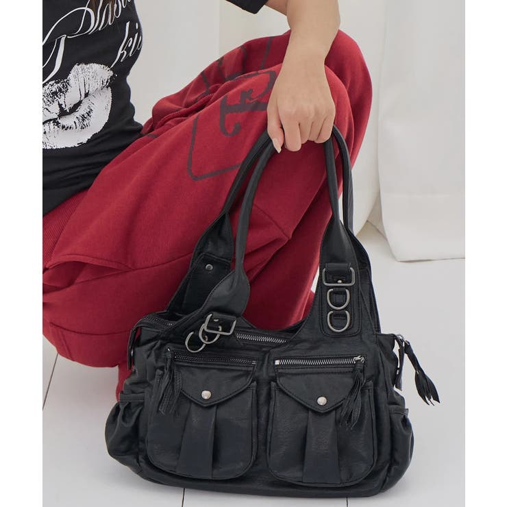 ブラック | FANCY CLUB(ファンシークラブ)/RANMA HOBO BAG | Outfitter lab