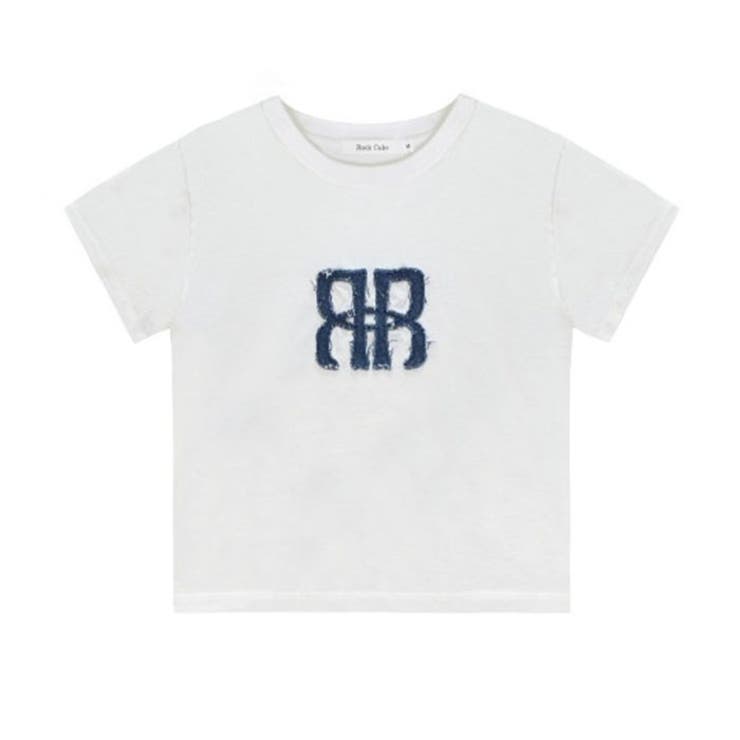 [ROCKCAKE]Square Logo デニム トップ★新作★韓国★ ROCKCAKE(ロックケーキ)/Square Logo Denim Top[品番