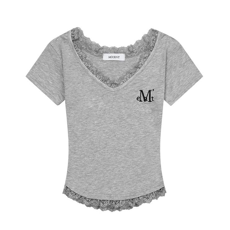MUCENT(ムセント)/SUNNIOR LACE V-NECK HALF T | Outfitter lab | 詳細画像12 