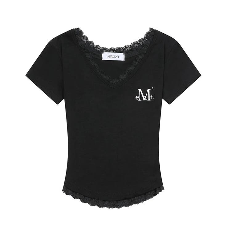 MUCENT(ムセント)/SUNNIOR LACE V-NECK HALF T[品番