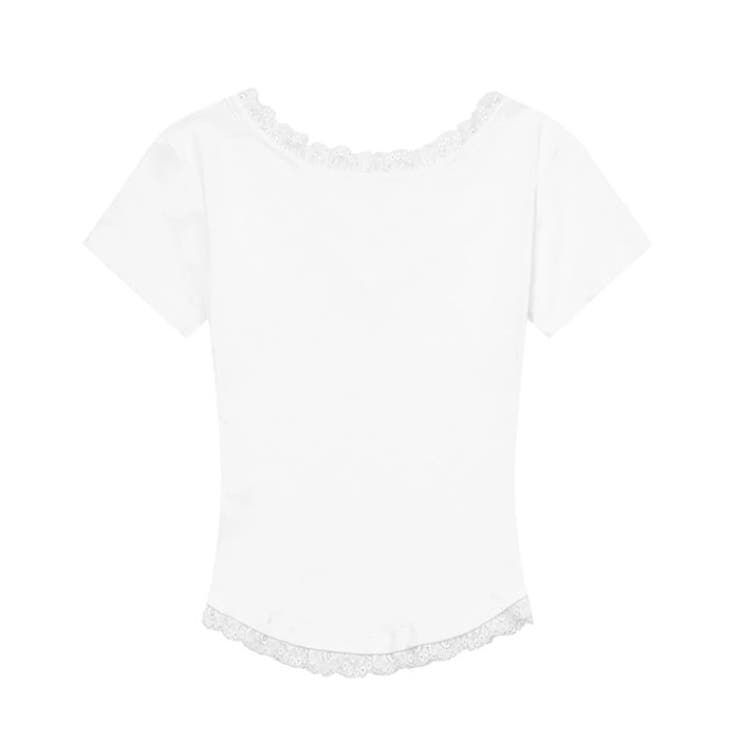 MUCENT(ムセント)/SUNNIOR LACE V-NECK HALF T | Outfitter lab | 詳細画像6 