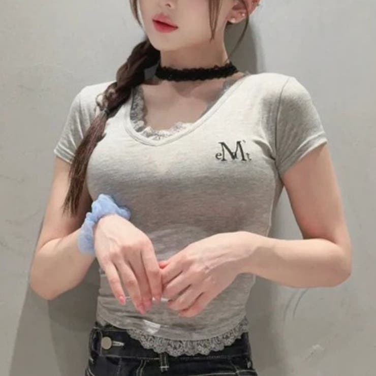 MUCENT(ムセント)/SUNNIOR LACE V-NECK HALF T | Outfitter lab | 詳細画像9 