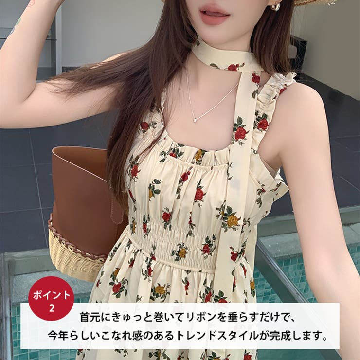 ローズタイ ワンピース | Outfitter lab | 詳細画像3 