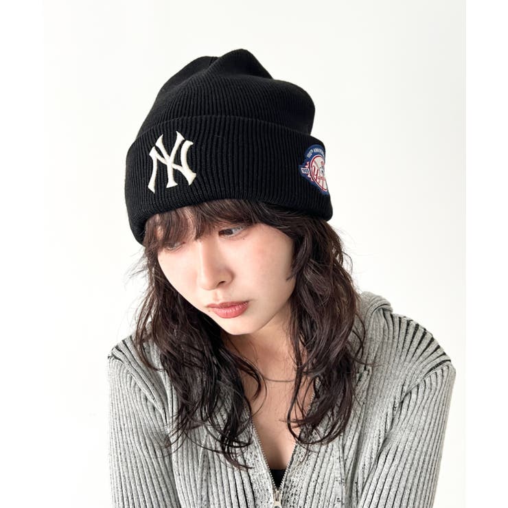 ブラック | MLB KOREA(エムエルビーコリア)/Patch beanie | Outfitter lab