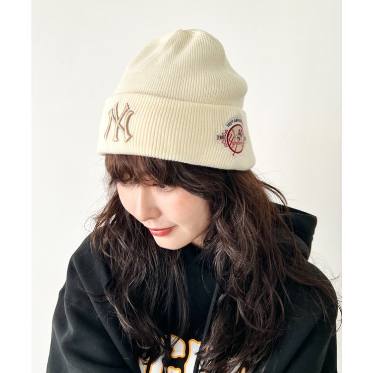 クリーム | MLB KOREA(エムエルビーコリア)/Patch beanie | Outfitter lab