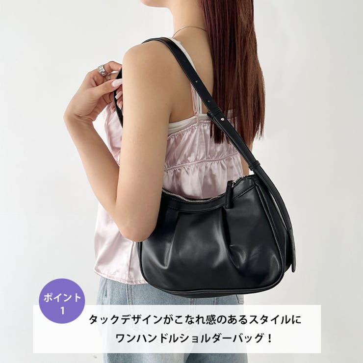 タックデザインハンドバッグ | Outfitter lab | 詳細画像2 
