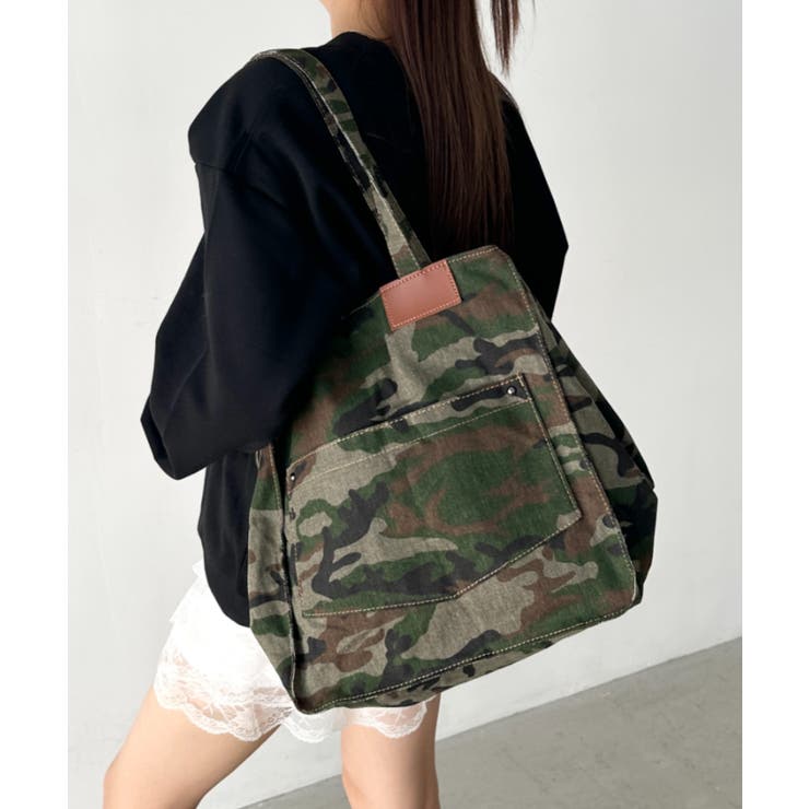 カモフラージュ | アソート柄BIGトートバッグ | Outfitter lab
