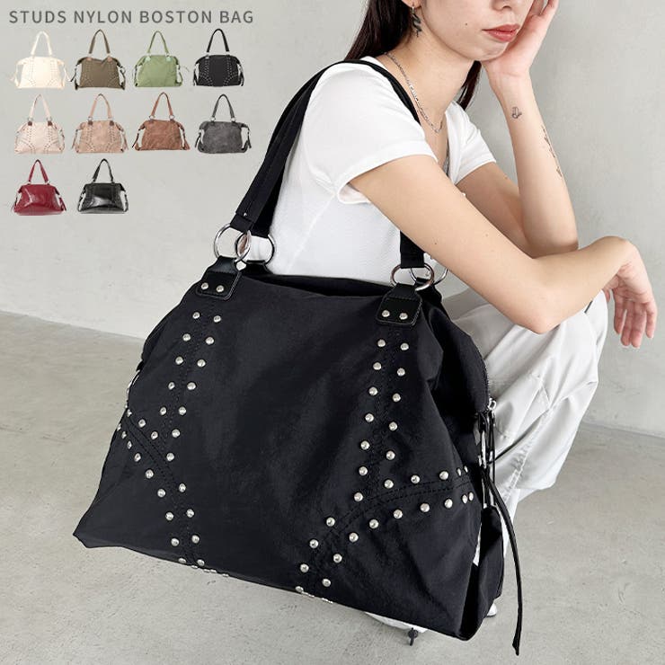 スタッズナイロンボストンバッグ | Outfitter lab | 詳細画像1 