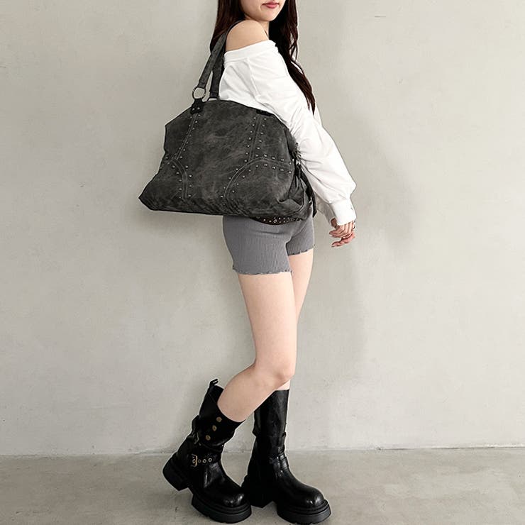 スタッズナイロンボストンバッグ | Outfitter lab | 詳細画像55 