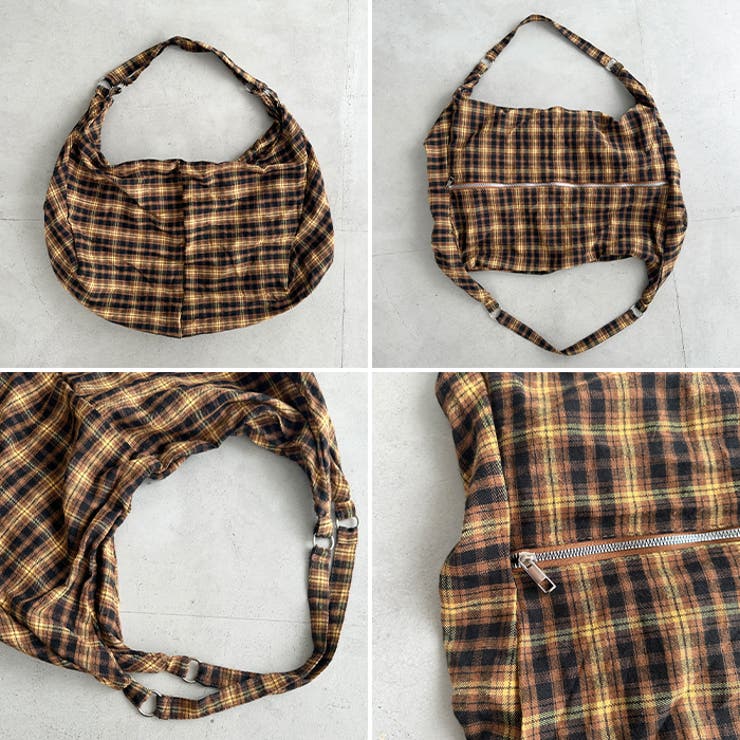 大容量チェックショルダーバッグ | Outfitter lab | 詳細画像30 