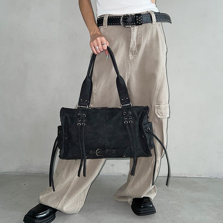 レースアップフリンジボストンバッグ | Outfitter lab | 詳細画像9 