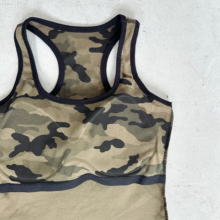 カップ付き迷彩柄タンクトップ[品番：OUTW0000531]｜Outfitter