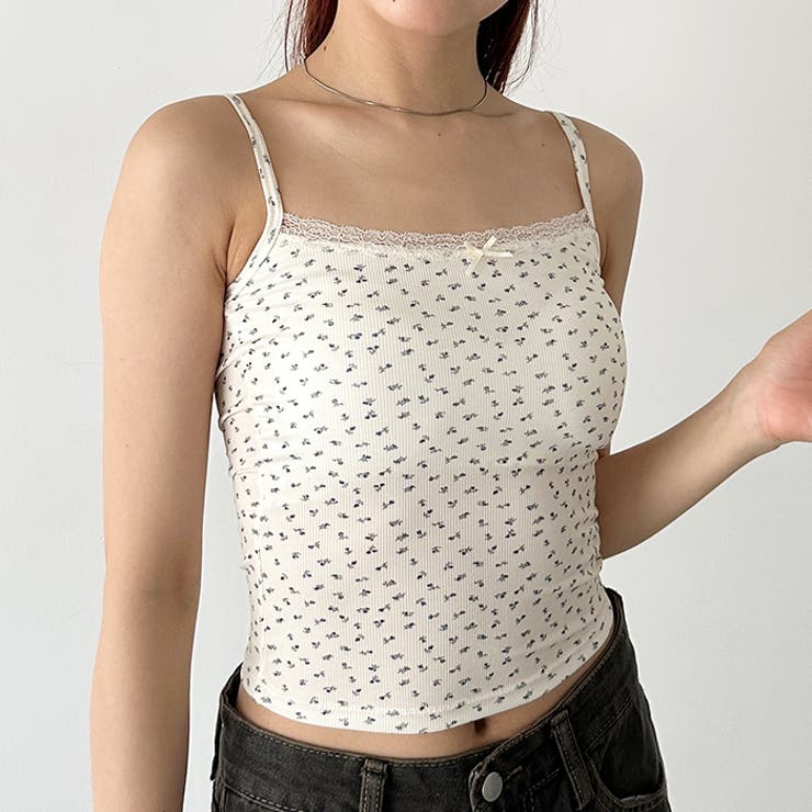 カップ付き小花柄レースキャミソール | Outfitter lab | 詳細画像11 