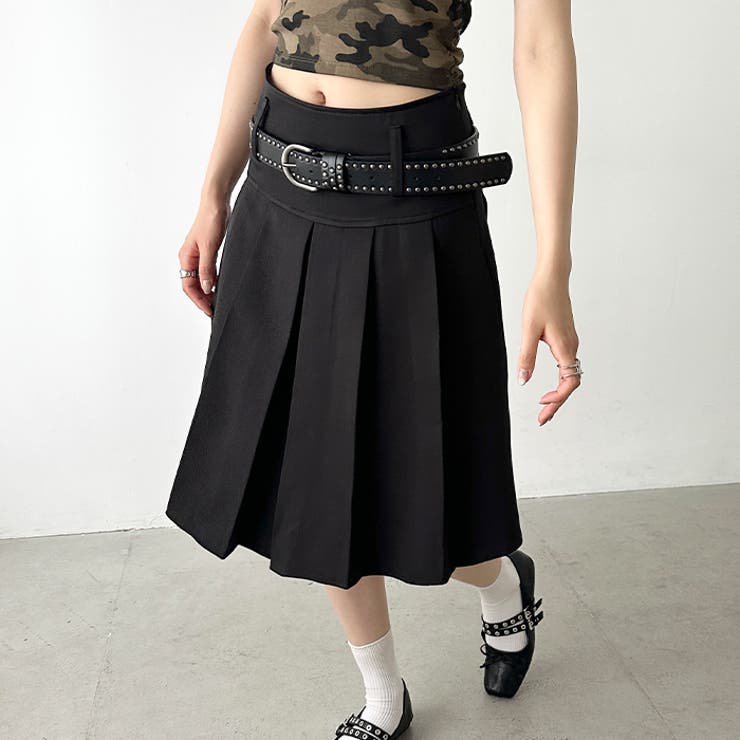 ミディ丈プリーツスカート | Outfitter lab | 詳細画像11 