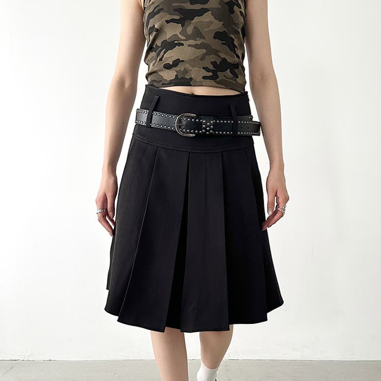 ミディ丈プリーツスカート | Outfitter lab | 詳細画像12 