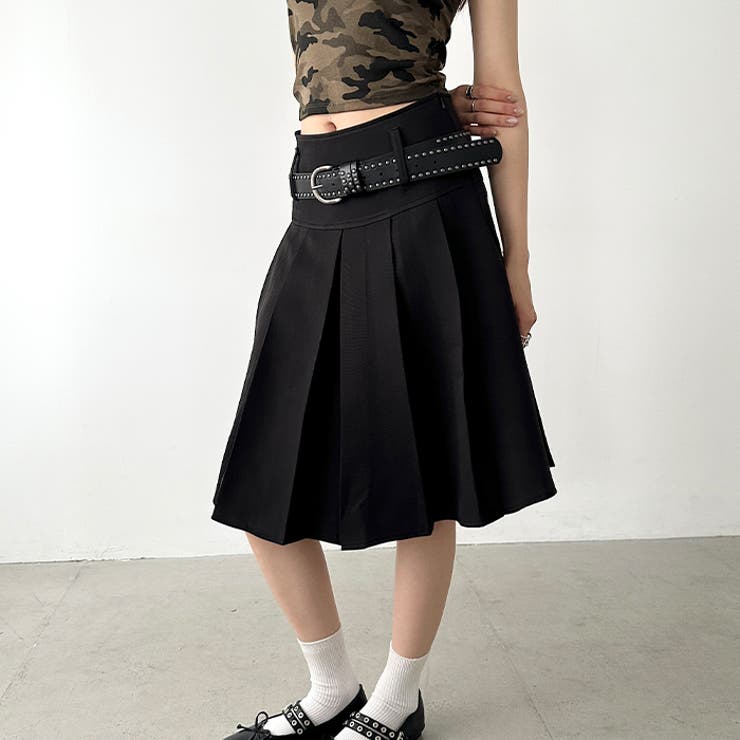 ミディ丈プリーツスカート | Outfitter lab | 詳細画像14 